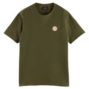 SCOTCH & SODA Regular Fit Tee, Army Green, S‎